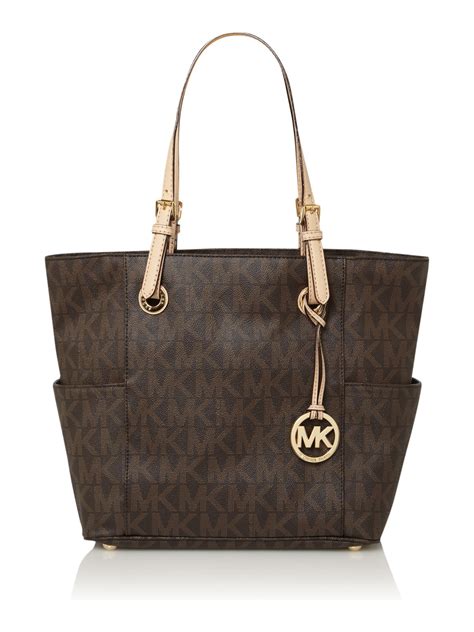 michael kors jet set monogram tote|Michael Kors jet set tote.